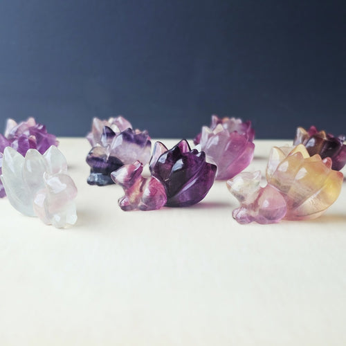 Rainbow Fluorite 9 Tail Foxes| The 9 Tails Collective