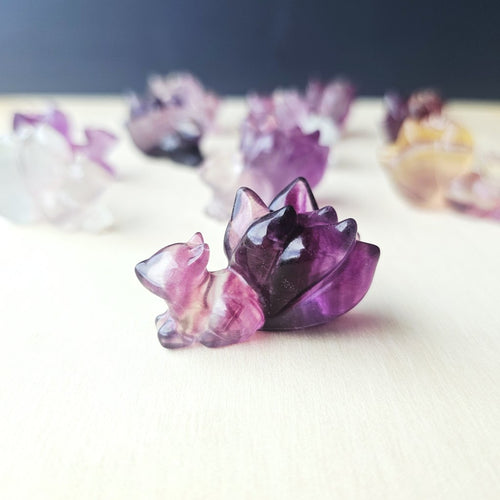 Rainbow Fluorite 9 Tail Foxes| The 9 Tails Collective