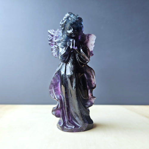 Rainbow Fluorite Angel | Rainbow Light Sentinel