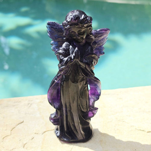 Rainbow Fluorite Angel | Rainbow Light Sentinel