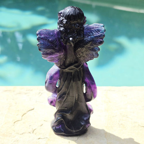 Rainbow Fluorite Angel | Rainbow Light Sentinel