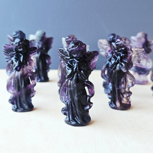 Rainbow Fluorite Angels | Guardian Angel