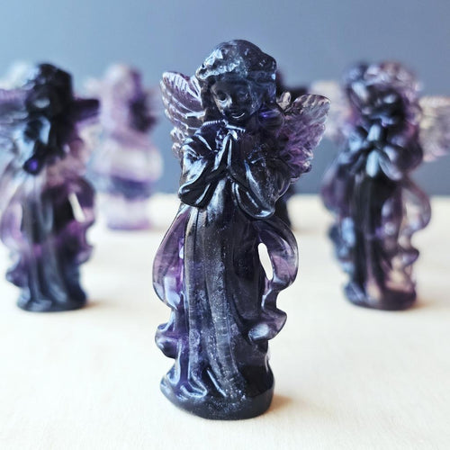 Rainbow Fluorite Angels | Guardian Angel
