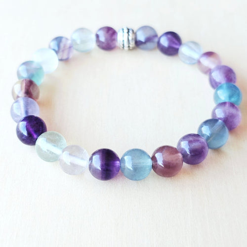 Rainbow Fluorite Bracelet | Rainbow Clarity