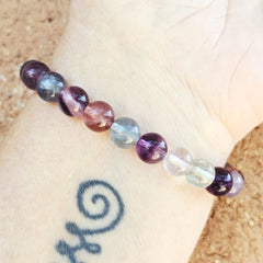 Rainbow Fluorite Bracelet | Rainbow Clarity