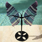 Rainbow Fluorite Butterfly Wings On Stand | Wings Of Change