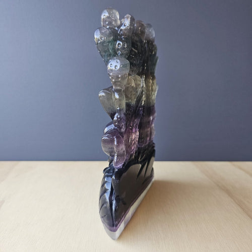 Rainbow Fluorite Carving | Rainbow Reefscape