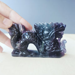 Rainbow Fluorite Dragon | 271gms
