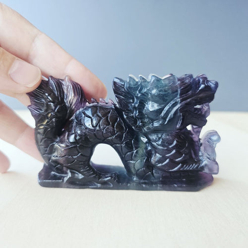 Rainbow Fluorite Dragon | 271gms