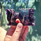 Rainbow Fluorite Dragon | 271gms