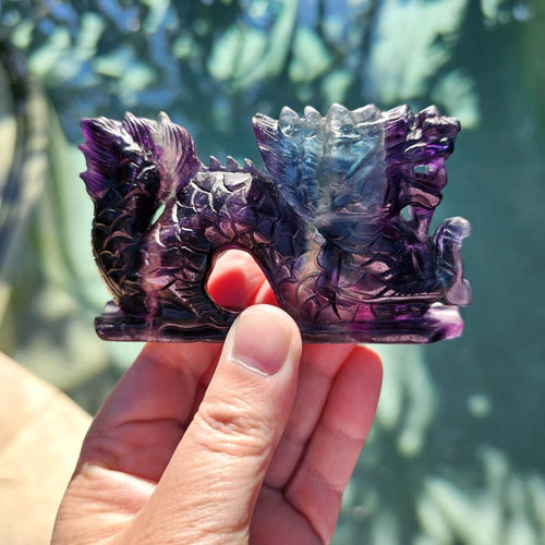 Rainbow Fluorite Dragon | 271gms