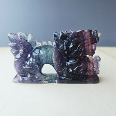 Rainbow Fluorite Dragon | 294gms