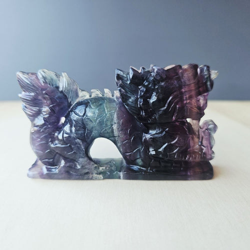 Rainbow Fluorite Dragon | 294gms