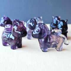 Rainbow Fluorite Horse | The Prosperity Keeper