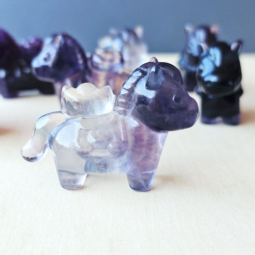 Rainbow Fluorite Horse | The Prosperity Keeper
