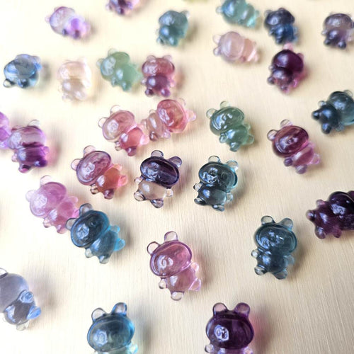 Rainbow Fluorite Labubu Carving | Tiny Travellers
