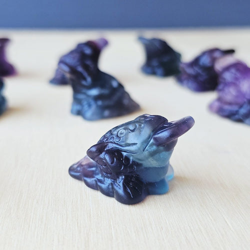 Rainbow Fluorite Money Toad | Fluorite Fortune Toad