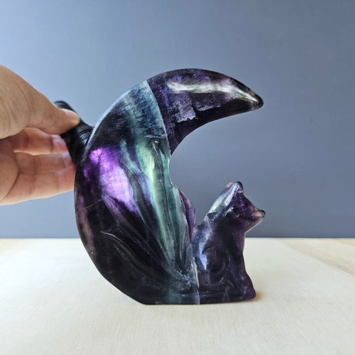 Rainbow Fluorite Nine Tail Fox | Rainbow Evolution