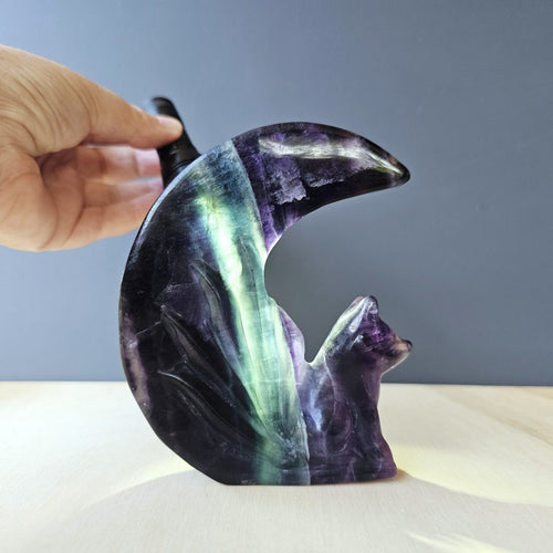 Rainbow Fluorite Nine Tail Fox | Rainbow Evolution