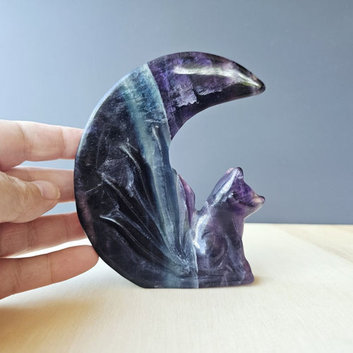 Rainbow Fluorite Nine Tail Fox | Rainbow Evolution