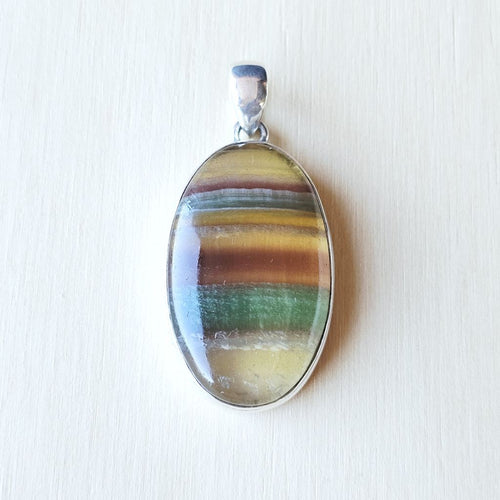 Rainbow Fluorite Pendant | Calm & Aligned