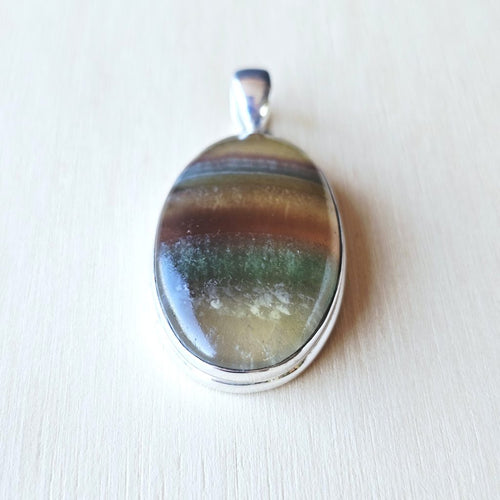 Rainbow Fluorite Pendant | Calm & Aligned