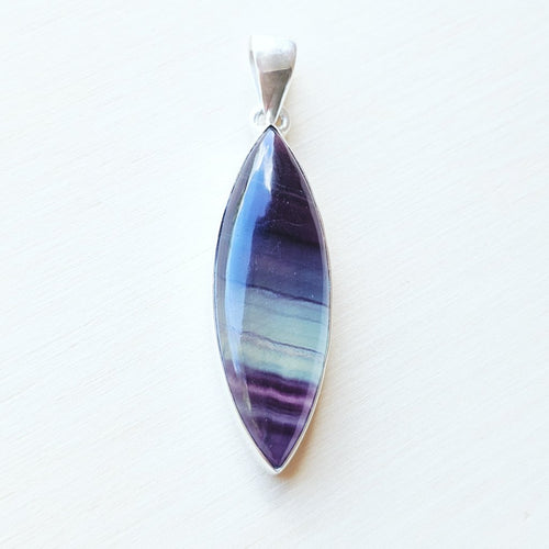 Rainbow Fluorite Pendant | Rainbow Light Activation
