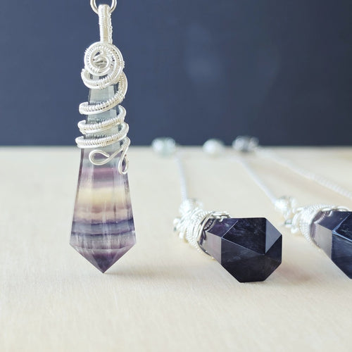 Rainbow Fluorite Pendulum | Intuitive Work