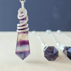 Rainbow Fluorite Pendulum | Intuitive Work