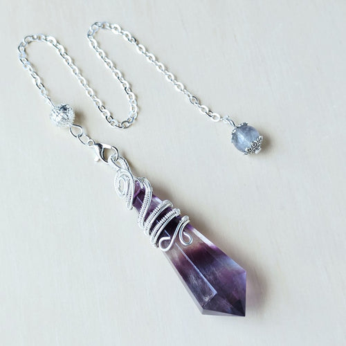 Rainbow Fluorite Pendulum | Intuitive Work
