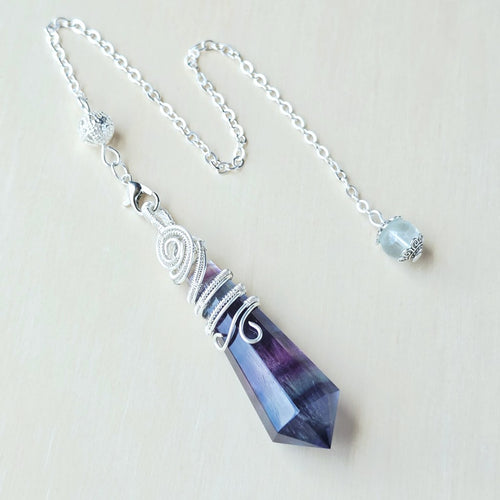 Rainbow Fluorite Pendulum | Intuitive Work