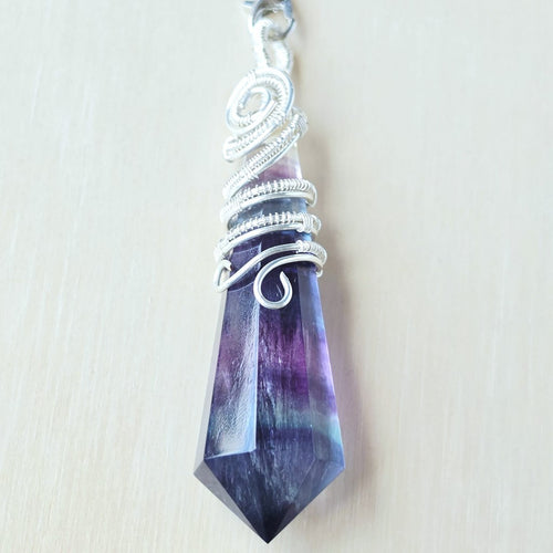 Rainbow Fluorite Pendulum | Intuitive Work