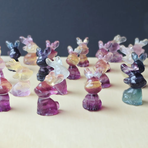 Rainbow Fluorite Reindeers | Colourful Christmas