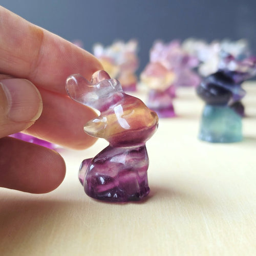 Rainbow Fluorite Reindeers | Colourful Christmas