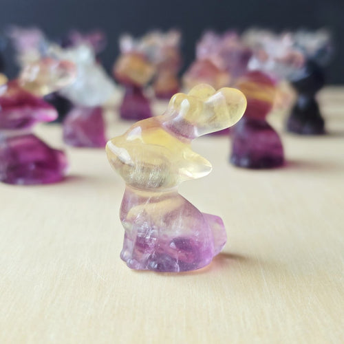 Rainbow Fluorite Reindeers | Colourful Christmas