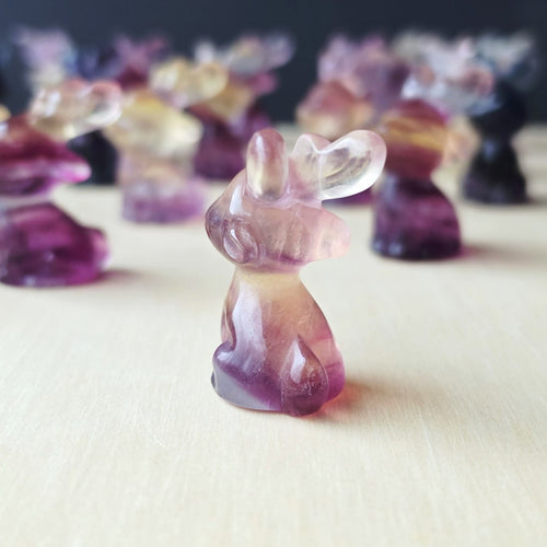 Rainbow Fluorite Reindeers | Colourful Christmas