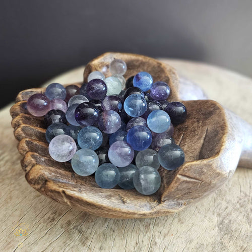 Rainbow Fluorite Tiny Spheres