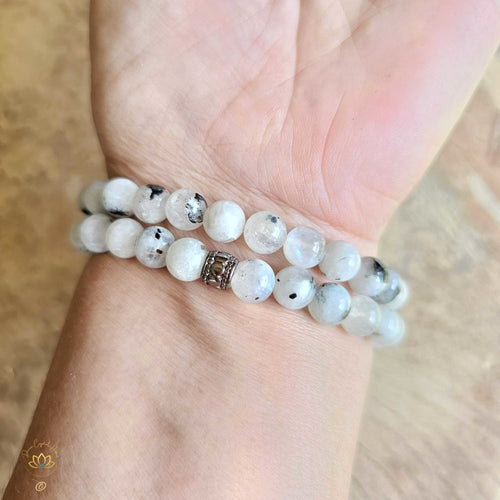 Rainbow Moonstone Bracelet | 8mm Beads