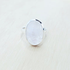 Rainbow Moonstone Ring | Rainbow Light Activation