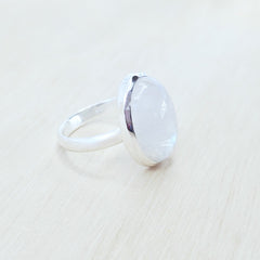 Rainbow Moonstone Ring | Rainbow Light Activation