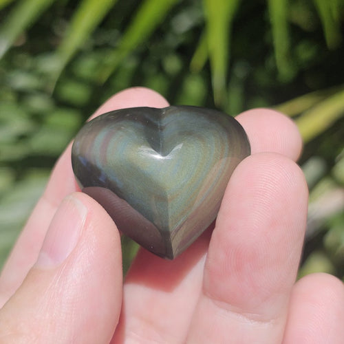 Rainbow Obsidian Hearts | Cosmic Pairing