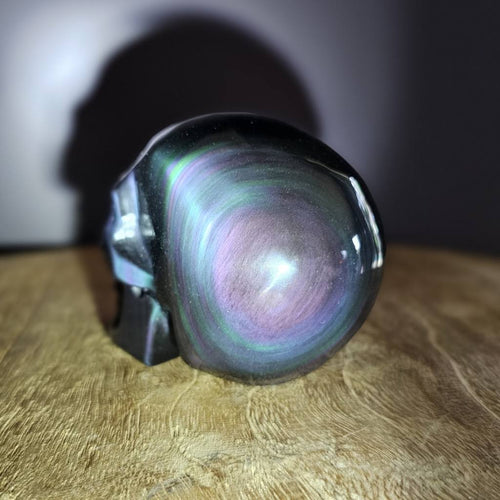 Rainbow Obsidian Skull | Rainbow Light Guardian