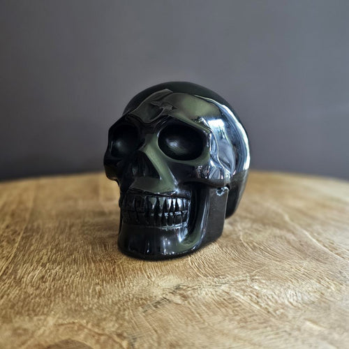 Rainbow Obsidian Skull | Rainbow Light Guardian