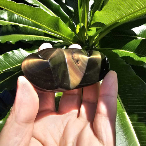 Rainbow Obsidian Twin Heart | Cosmic Pairing