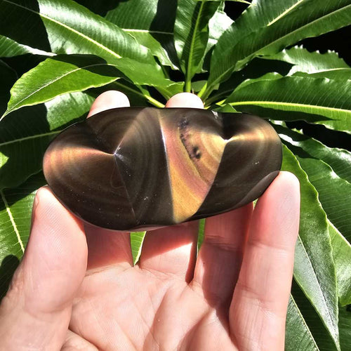 Rainbow Obsidian Twin Heart | Cosmic Pairing