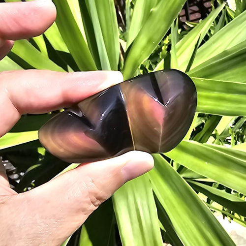 Rainbow Obsidian Twin Heart | Union Eclipse