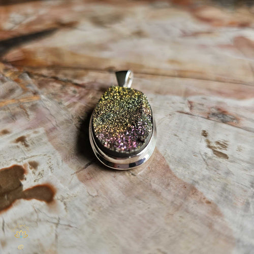 Rainbow Pyrite Pendant | Glitter Dreams