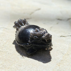 Rainbow Sunstone & Black Moonstone Dragon Turtle | Rainbow Longgui