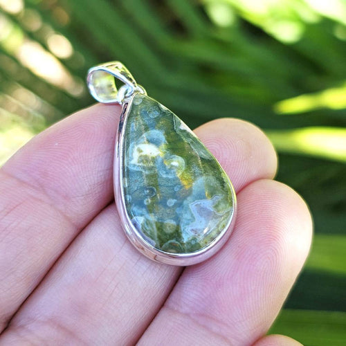Rainforest Jasper (Rhyolite) Pendant | Earth Frequency