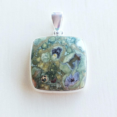 Rainforest Jasper (Rhyolite) Pendant | Grounded Energy